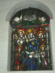 Raam RK kerk van het Goddelijk Hart van Jezus De Horst